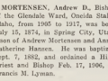 Andrew D Mortensen - LDS Biographical Encyclopedia page 564