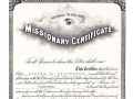 Missionary Certificate