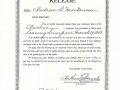 Missionary Release Certificate